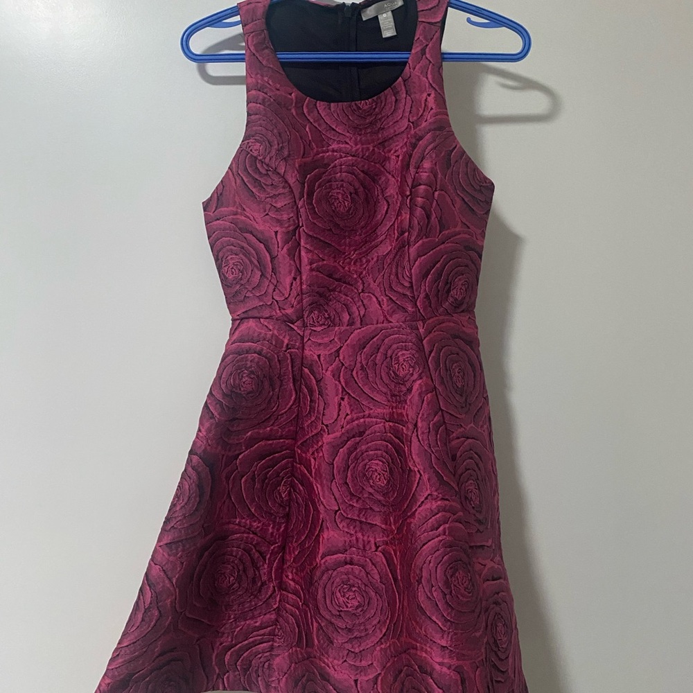Dark pink Aqua skater dress